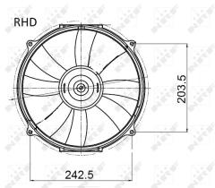 Nrf 47045 - VENTILADOR MERCEDES C180 93-