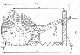 Nrf 47065 - VENTILADOR ROVER 214 1.4 11-1995>
