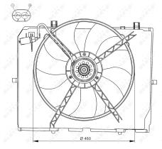  47066 - VENTILADOR MERCEDES E200 98-