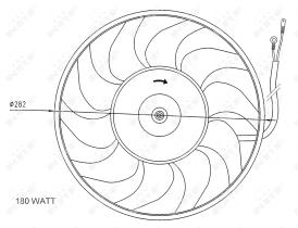 Nrf 47071 - VENTILADOR AUDI 100 90-