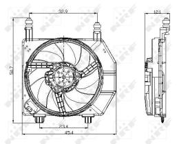 Nrf 47077 - VENTILADOR FORD FIESTA 95-