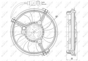 Nrf 47208 - VENTILADOR AUDI A6 97-