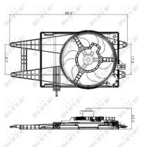 Nrf 47243 - VENTILADOR FIAT IDEA 03-