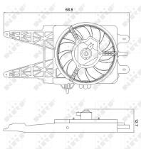 Nrf 47248 - VENTILADOR FIAT PUNTO 99-