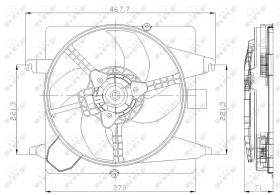 Nrf 47259 - VENTILADOR FORD KA 96-