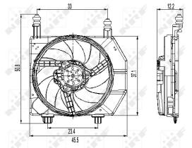 Nrf 47261 - VENTILADOR FORD FIESTA 95-