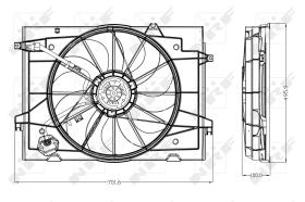 Nrf 47285 - VENTILADOR HYUNDAI TUCSON 04-