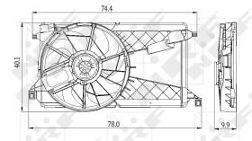 Nrf 47291 - VENTILADOR MAZDA 3 03-