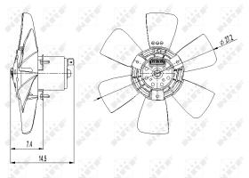 Nrf 47390 - VENTILADOR AUDI 100 76-