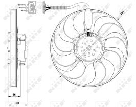 Nrf 47392 - VENTILADOR AUDI A3 96-