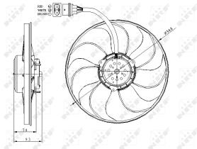Nrf 47393 - VENTILADOR AUDI A3 96-