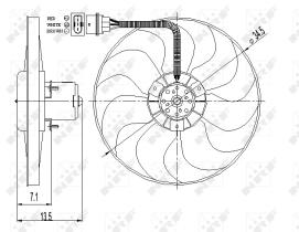 Nrf 47397 - VENTILADOR AUDI A3 96-