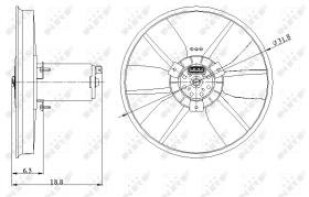 Nrf 47401 - VENTILADOR SEAT CORDOBA 93-/VW GOLF