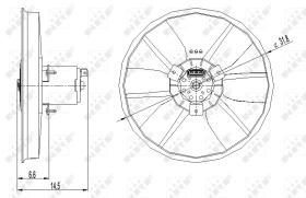 Nrf 47402 - VENTILADOR VW CADDY 95-