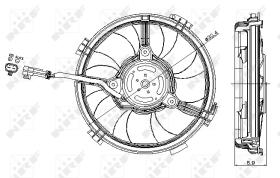 Nrf 47405 - VENTILADOR VW PASSAT VR5 96-