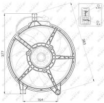 Nrf 47445 - VENTILADOR MERCEDES V230 96-
