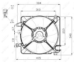 Nrf 47449 - VENTILADOR CHEVROLET (GM) MATIZ 05-