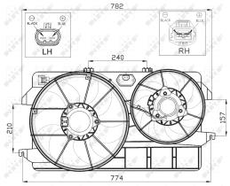 Nrf 47450 - VENTILADOR FORD TOURNEO CONNECT 02-