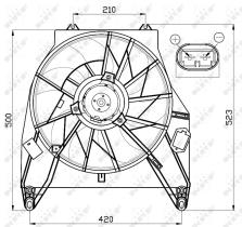 Nrf 47456 - VENTILADOR RENAULT KANGOO 97-