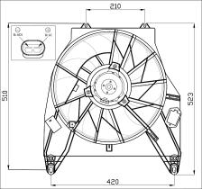 Nrf 47457 - VENTILADOR COMPLETO RENAULT KANGOO