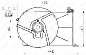 Nrf 47459 - VENTILADOR OPEL VAUXHALL COMBO 93-