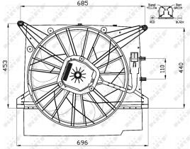 Nrf 47461 - VENTILADOR VOLVO XC90 02-
