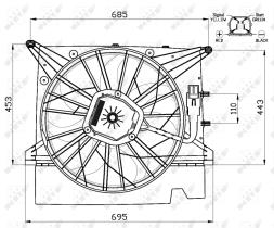 Nrf 47462 - VENTILADOR VOLVO XC90 06/2002>