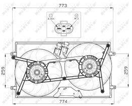 Nrf 47464 - VENTILADOR VW TRANSPORTER 90-