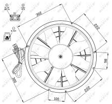 Nrf 47470 - VENTILADOR VOLVO 850 91-