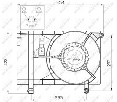 Nrf 47471 - VENTILADOR CHEVROLET AVEO 03-