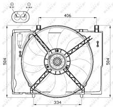 Nrf 47473 - VENTILADOR CHRYSLER CROSSFIRE 04-