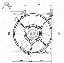 Nrf 47477 - VENTILADOR NISSAN 100NX 90-