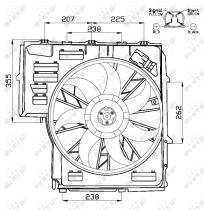 Nrf 47478 - VENTILADOR BMW X5 V8 03-