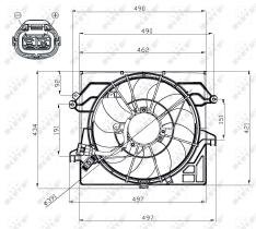 Nrf 47482 - VENTILADOR HYUNDAI VELOSTAR 2012-