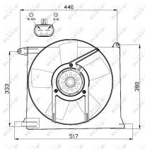 Nrf 47484 - VENTILADOR OPEL VAUXHALL ASTRA 91-