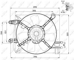 Nrf 47486 - VENTILADOR CHEVROLET (GM) MATIZ 05-