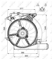 Nrf 47488 - VENTILADOR OPEL VAUXHALL MERIVA 03-