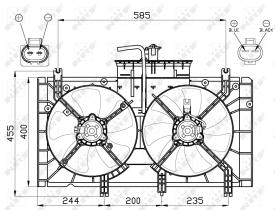 Nrf 47493 - VENTILADOR MAZDA 6 02-