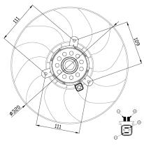 Nrf 47496 - VENTILADOR PEUGEOT 405 87-