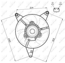 Nrf 47498 - VENTILADOR AUTOBIANCHI Y10 85-