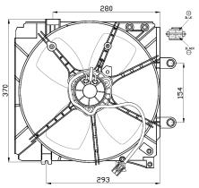 Nrf 47501 - VENTILADOR MAZDA 626 91-