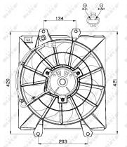 Nrf 47504 - VENTILADOR TOYOTA AVENSIS 97-