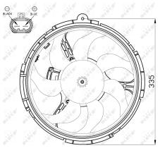 Nrf 47505 - VENTILADOR FIAT STILO 01-