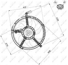 Nrf 47509 - VENTILADOR MINI MINI CLUBMAN 07-