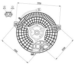 Nrf 47510 - VENTILADOR MERCEDES MB100 88-