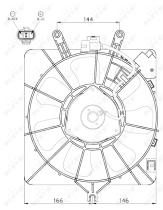 Nrf 47512 - VENTILADOR HONDA JAZZ 02-