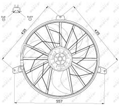 Nrf 47524 - VENTILADOR JEEP GRAND CHEROKEE 98-