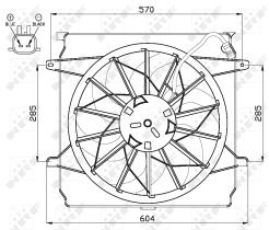Nrf 47529 - VENTILADOR JEEP CHEROKEE 01-