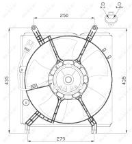 Nrf 47534 - VENTILADOR TOYOTA RAV 4 00-