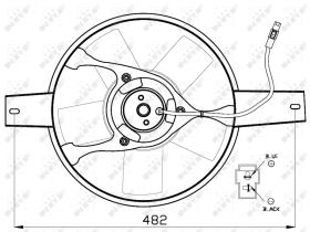 Nrf 47540 - VENTILADOR FIAT DUCATO 10 81-